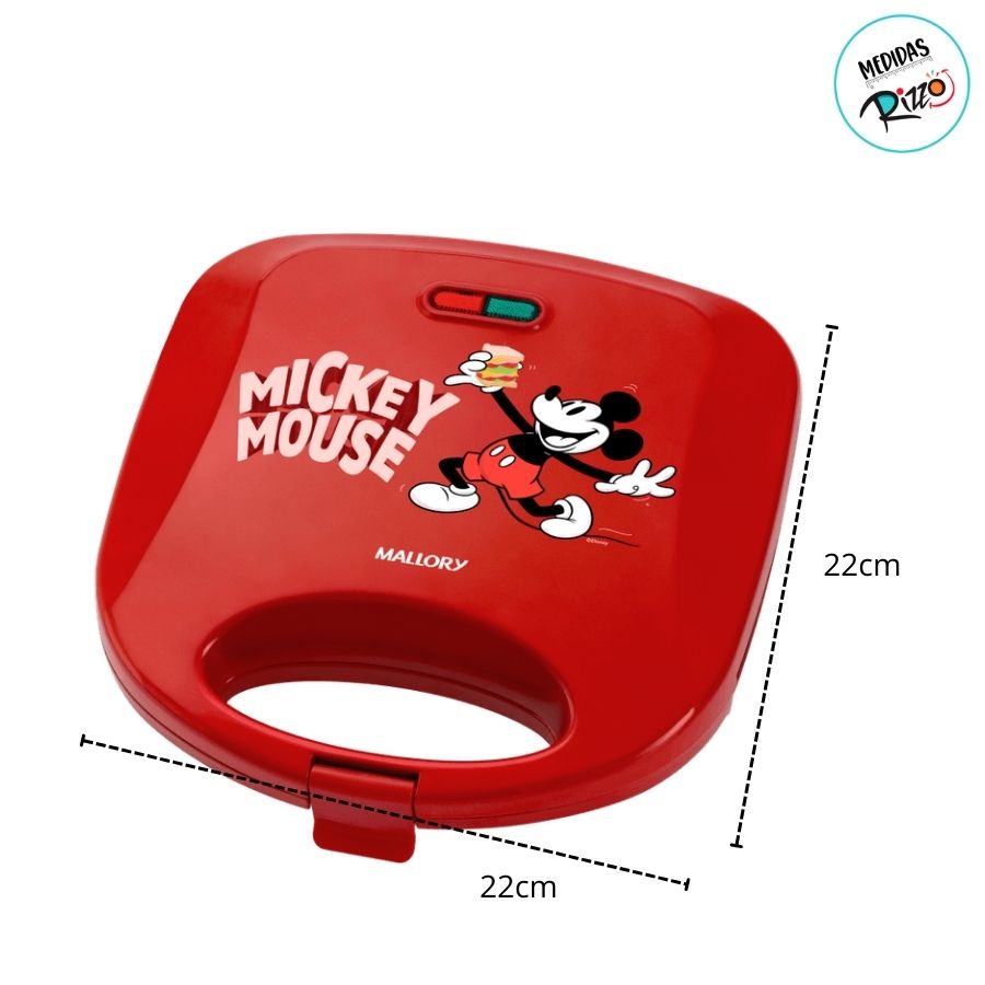 Sanduicheira Elétrica - Mickey Mouse - Vermelha - 127V - Disney