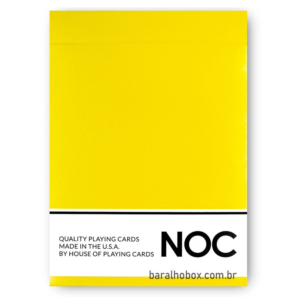 Baralho NOC Original - Amarelo (Yellow) - Baralho Box - Sua loja