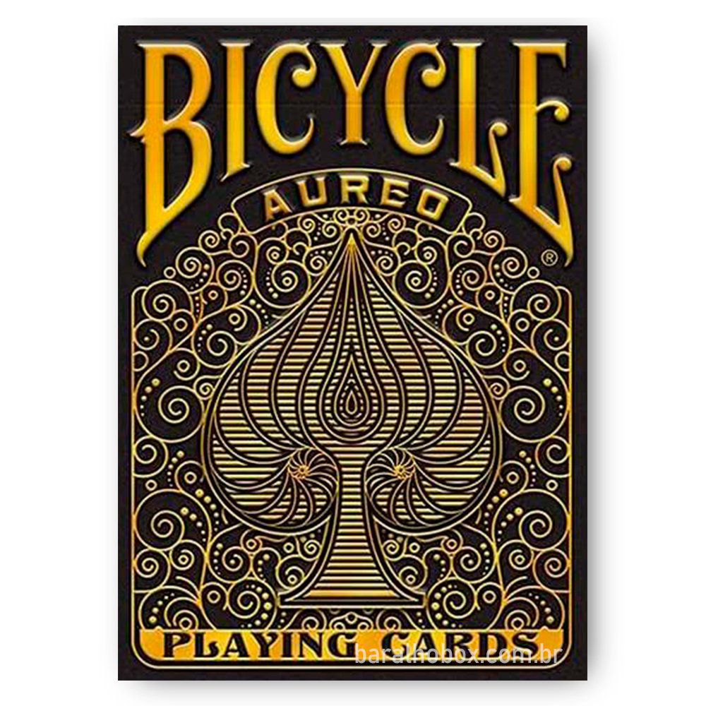 Baralho Bicycle Aureo Black - Baralho Box - Sua loja online de
