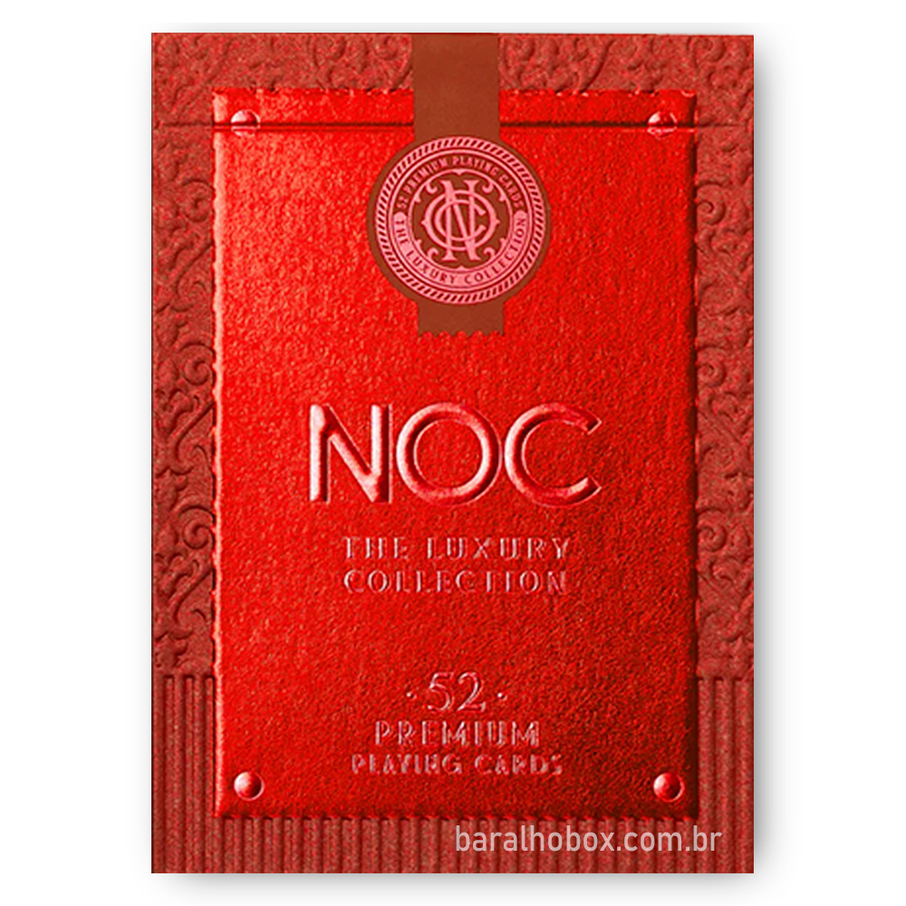 Baralho NOC Luxury Vermelho - Baralho Box - Sua loja online de