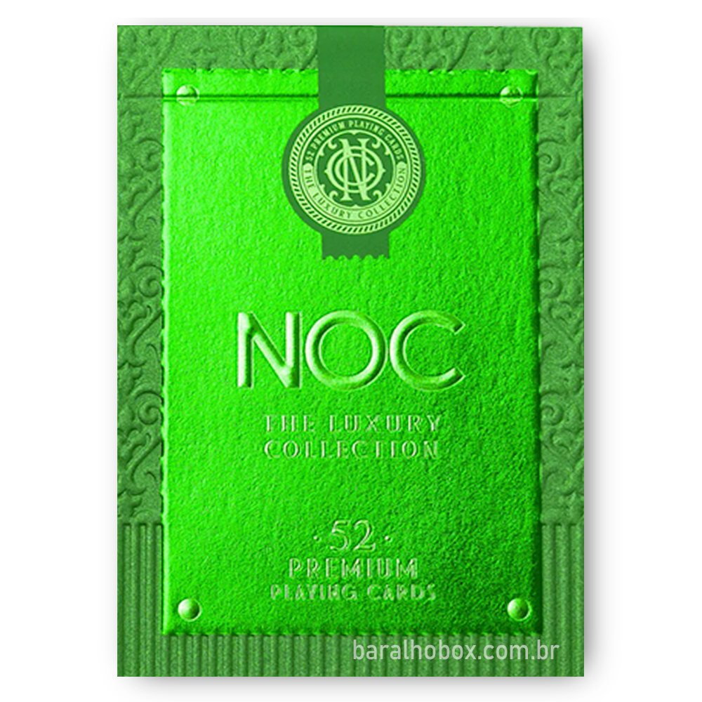 Baralho NOC Luxury Verde - Baralho Box - Sua loja online de Baralhos