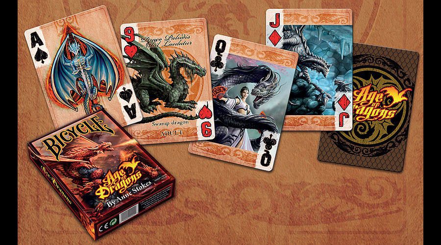 Baralho Bicycle Anne Stokes Age of Dragons - Baralho Box - Sua