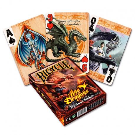 Bicycle Age of Dragons　バイスクル　アンストークス４作目 Baralho Bicycle Anne Stokes Age of Dragons - Baralho Box - Sua トランプ