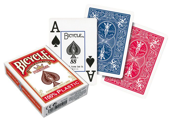 Baralho Bicycle Prestige Texas Holdem 100% Plástico - Baralho Box