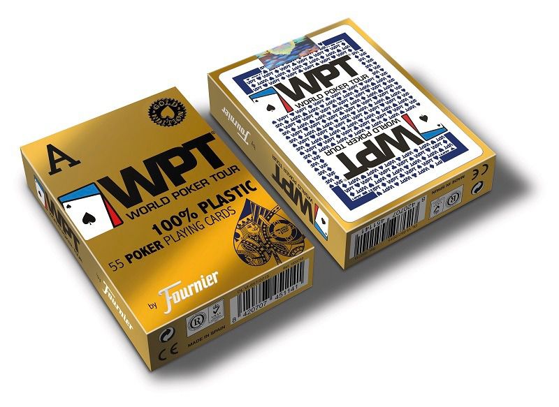 Baralho Fournier WPT Gold Edition Poker Jumbo 100% Plástico