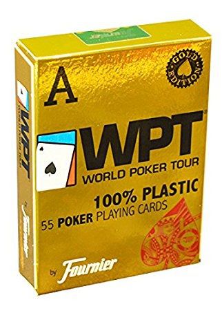 Baralho Fournier WPT Gold Edition Poker Jumbo 100% Plástico
