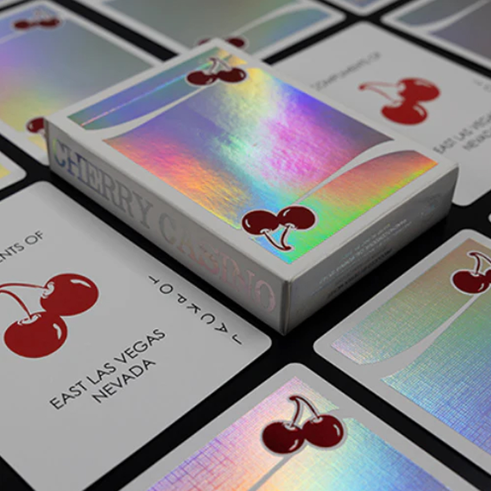 Baralho Cherry Cassino Sands Mirage Holográfico - Baralho Box