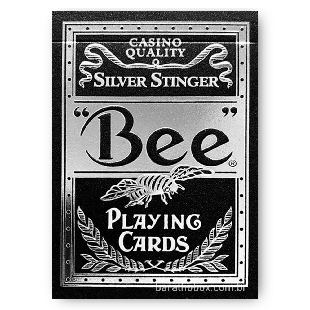 Baralho Bee Silver Stinger - Baralho Box - Sua loja online de Baralhos