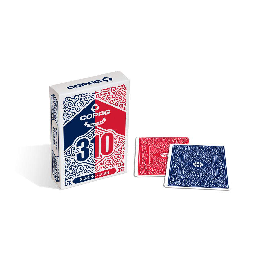 Baralho Copag 310 Double Back Azul e Vermelho - Baralho Box - Sua