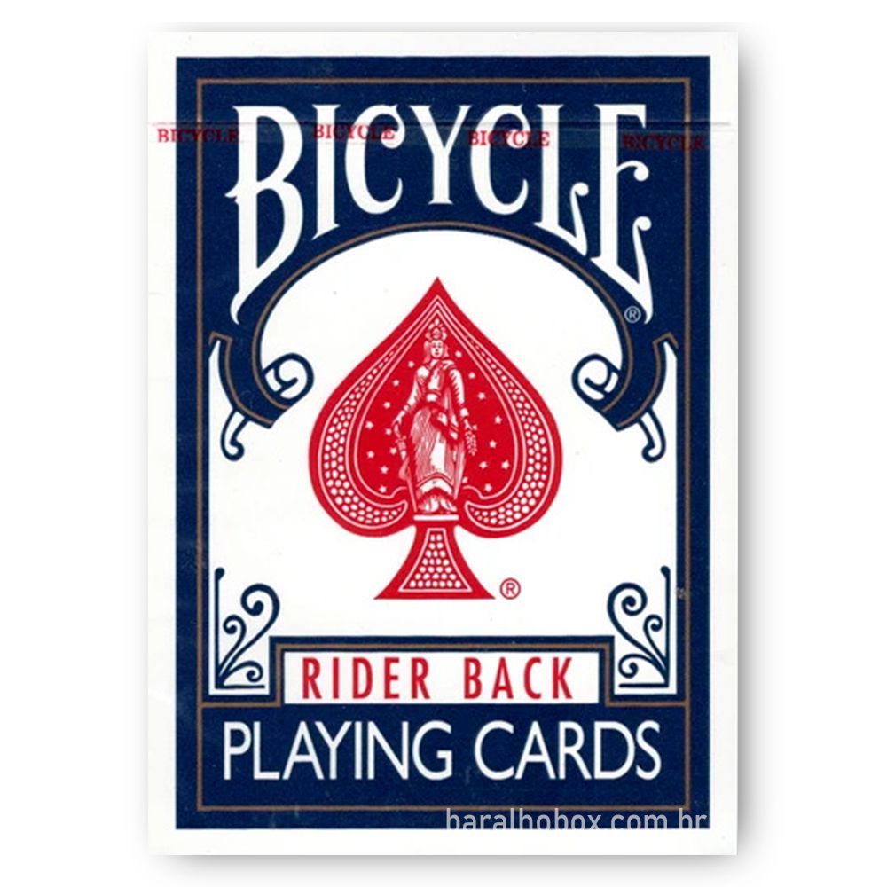 Baralho Bicycle Rider Back Azul - Baralho Box - Sua loja online de