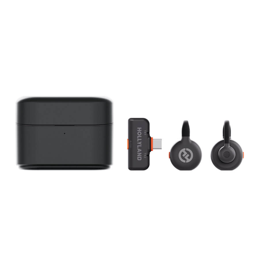 Microfone Duplo Sem Fio Hollyland LARK M2S USB-C 2.4Ghz