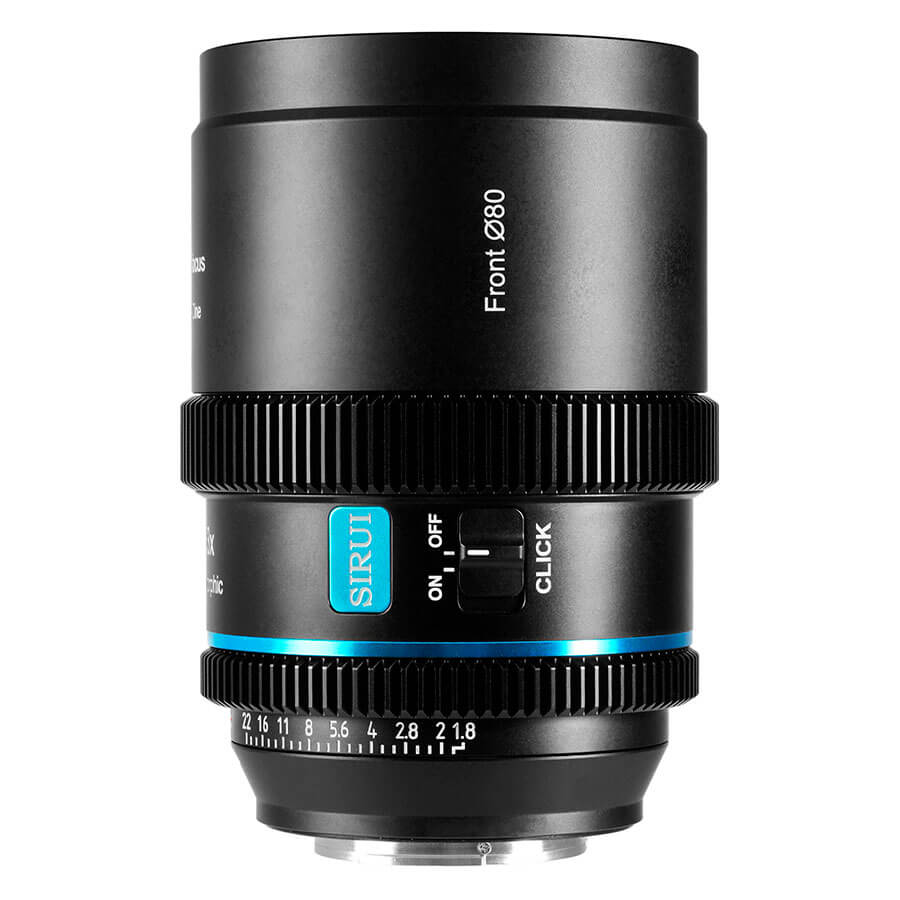 Lente Sirui 40mm T1.8 1.33x S35 AF Anamorphic Sony E Blue Flares