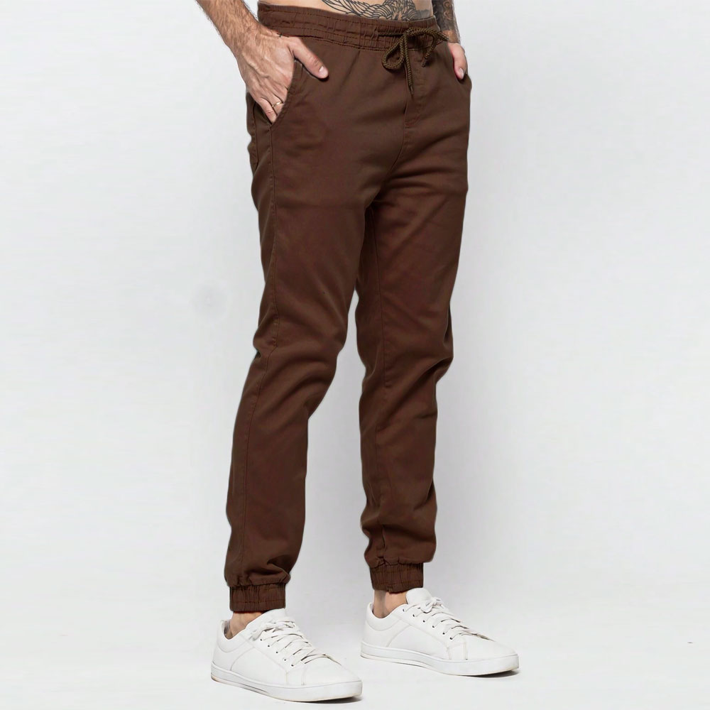 Pants CalÃ§a Sarja Jogger Elástico Calca Jogger Masculina Sarja