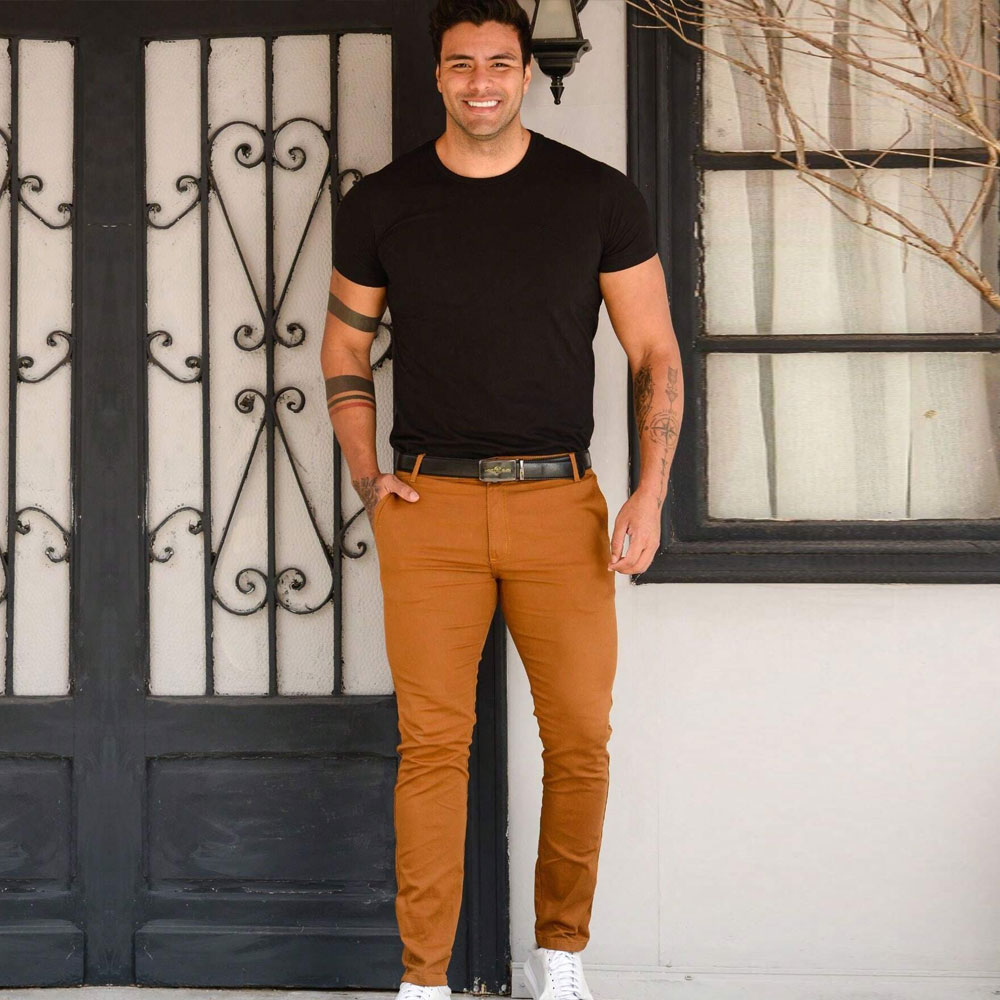 Jogger CalÃ§a Masculina Cor Caramelo Calça Jogger Moletom Caramelo