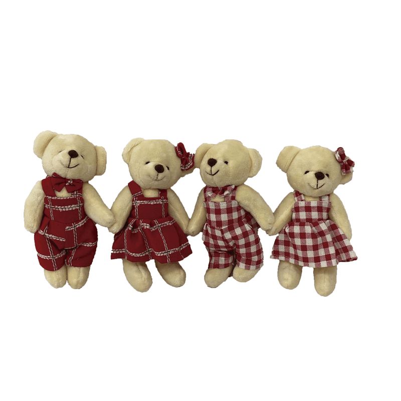 Urso Xadrez Tocando Tambor Vermelho Decorativo Natal 23cm - Toque de Classe  - Decoração de Natal para Casa - Magazine Luiza