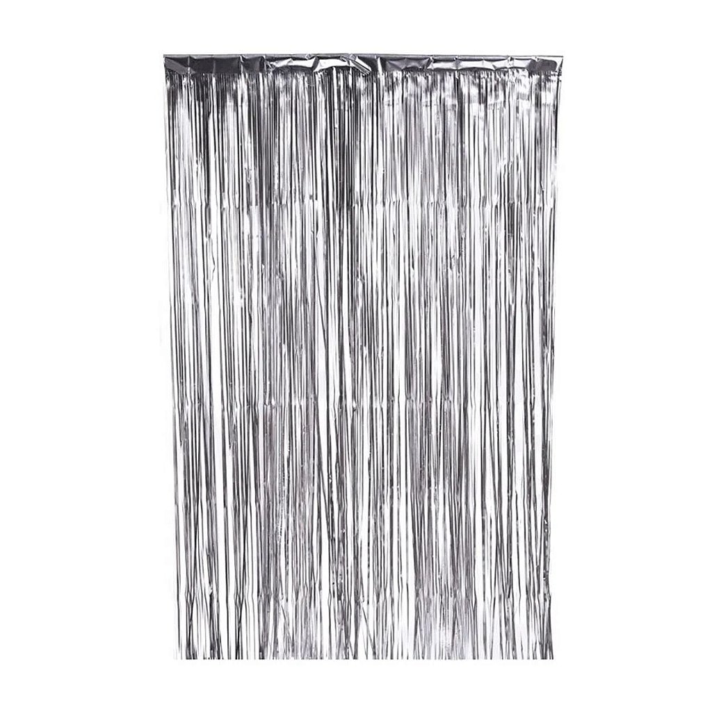CORTINA METALIZADA PRATA / DOURADA 1MX2M - 1UND