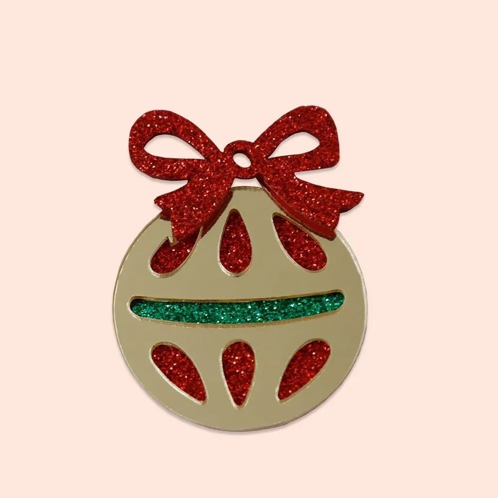 Enfeite Bola Natal Dourado Verde/Verm. Glitter Ace/Eva 04 un - Mania de Laço Festas Enfeite Bola Natal Dourado Verde/Verm. Glitter Ace/Eva 04 un - Mania de Laço Festas