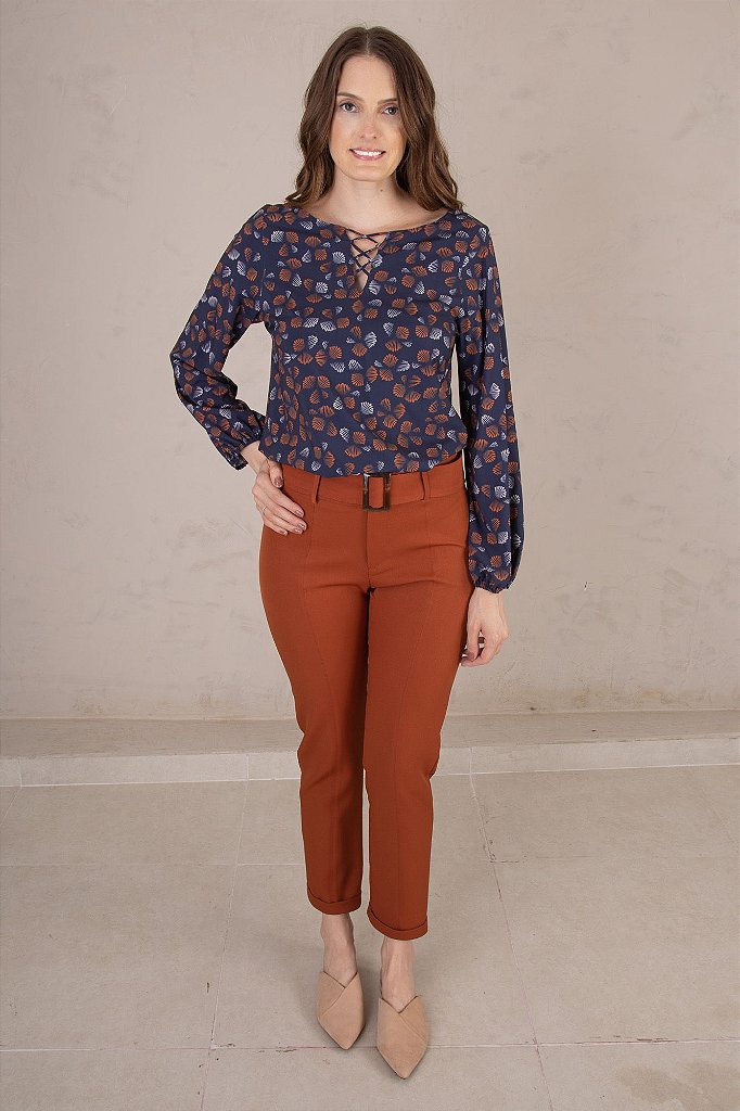 Cal a Skinny Milena Caramelo All Side Store Moda que Exalta a