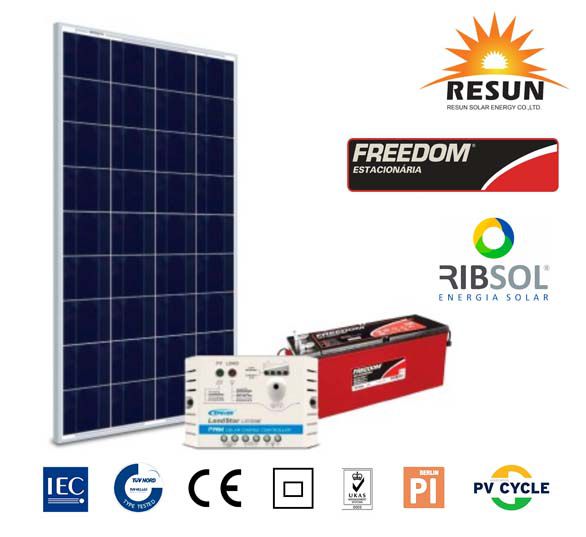 Panel Solar Resun 100w 12V policristalino para uso en sistemas off grid