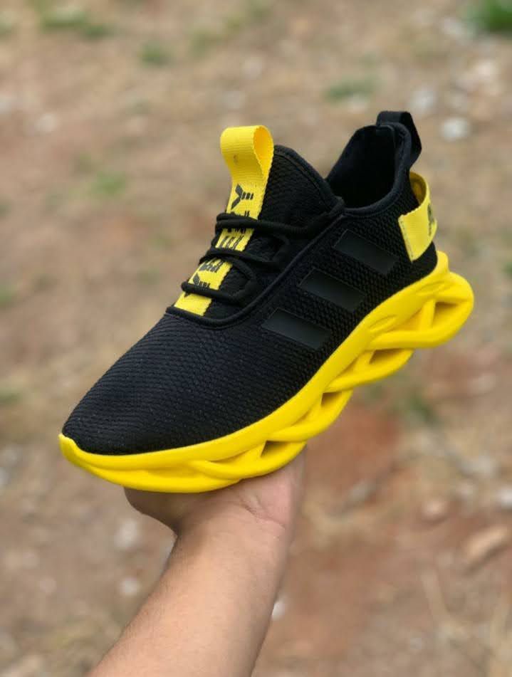 adidas preto e amarelo