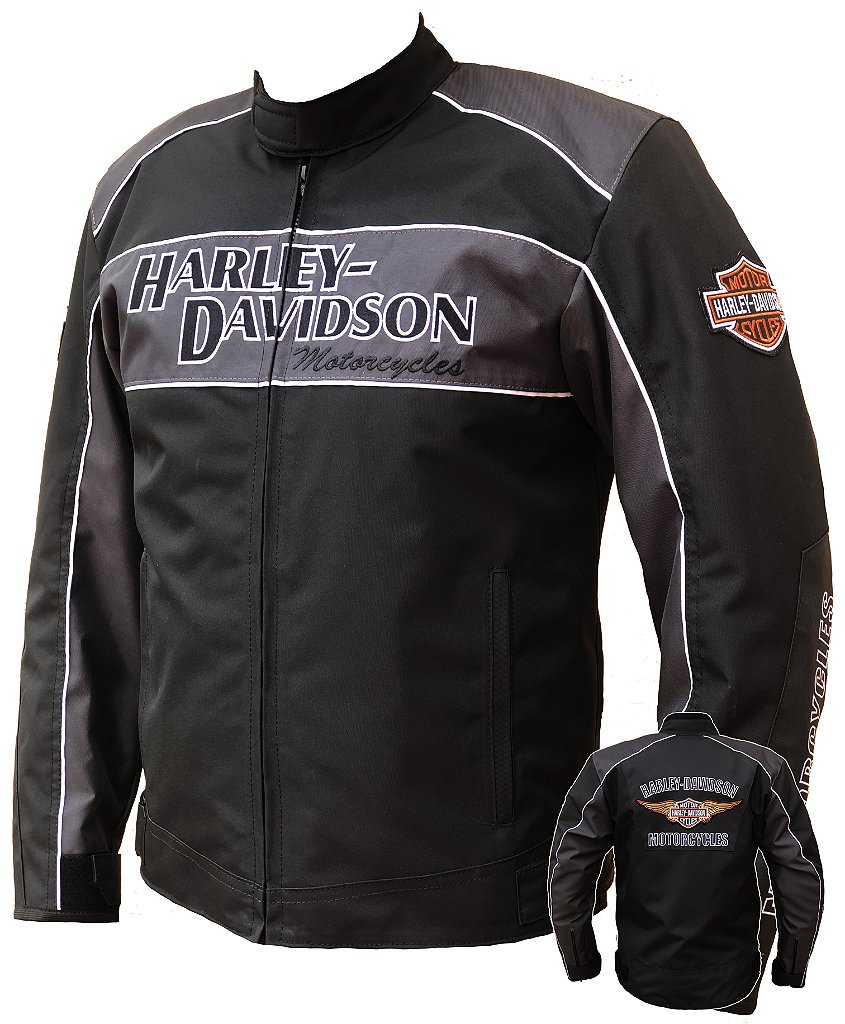 Jaqueta Harley Davidson Impermeável Tradicional Chumbo - Sparta