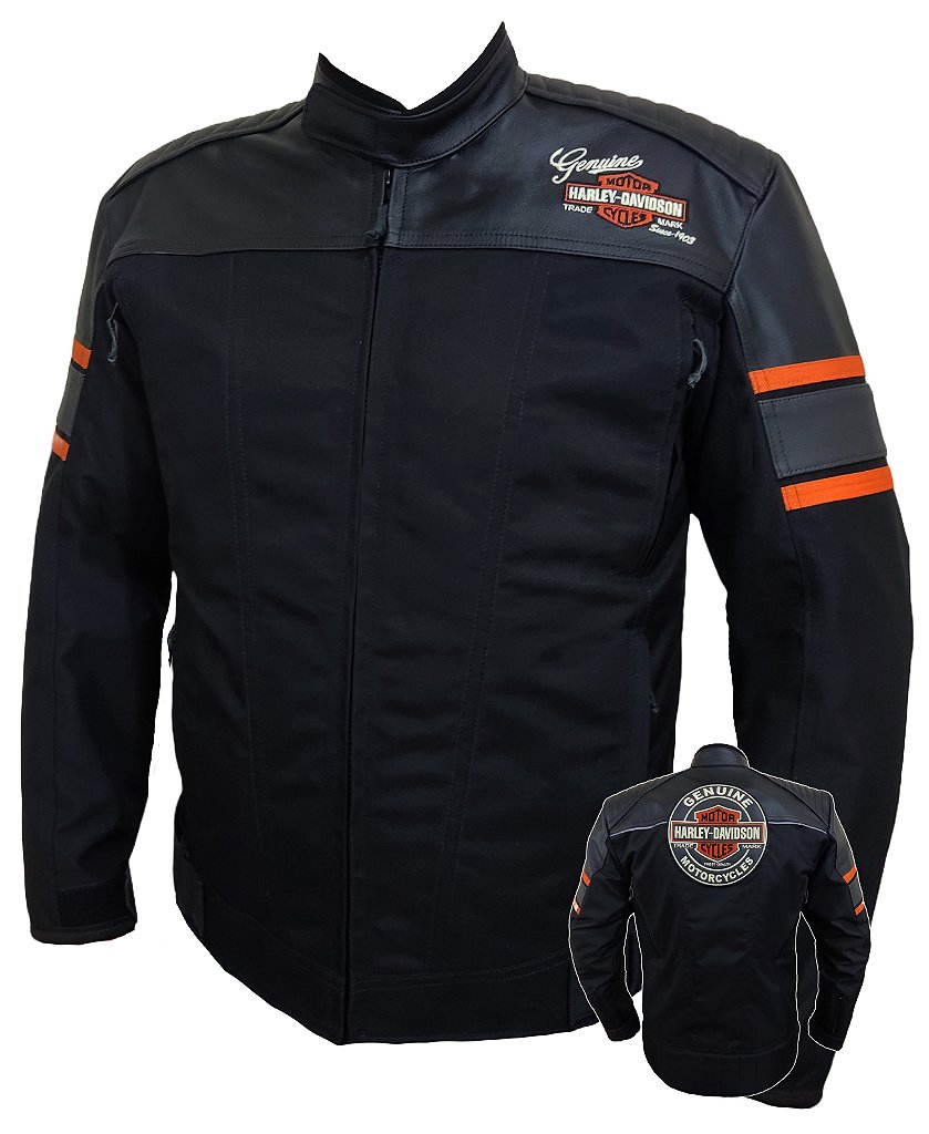 Jaqueta Harley Davidson Impermeável Genuine Mix Couro - Sparta