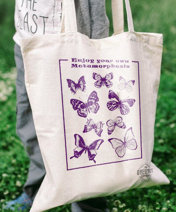 Ecobag Personalizada Enjoy Your Metamorphosis - Overtry Experience - A  persistência em forma de camisetas