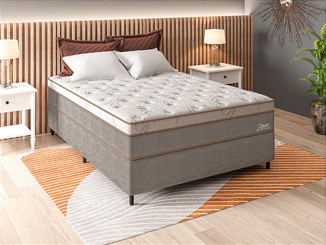 Colchão com Box Climate Copper Me EPS Casal 138x188 cm – colchão de 35 cm