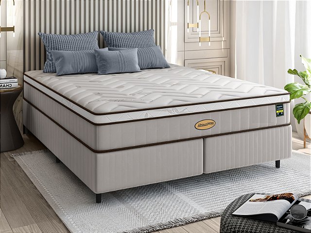 Colchão com Box Ecobamboo High Stell Select Me EPS Queen 158x198 cm – colchão de 26 cm