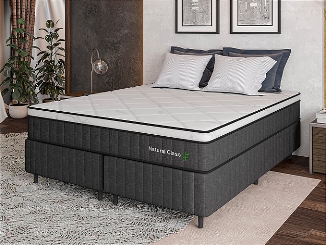 Colchão com Box Natural Class Select Me EPS Queen 158x198 cm – colchão de 32 cm