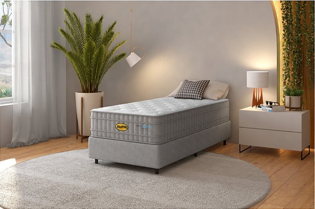 Colchão com Box Hotel Apolo Me Dupla Face Solteiro 88x188 cm – colchão de 28 cm