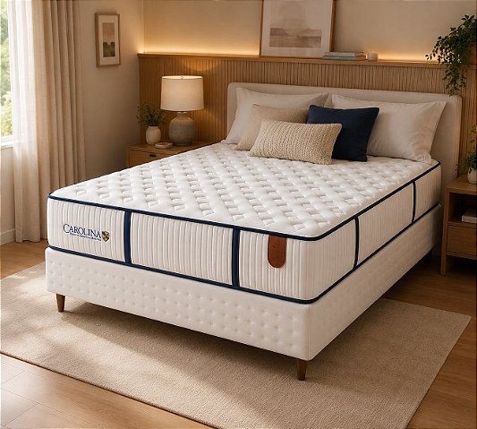 Colchão com Box Carolina Artic Tech + King 193x203 cm – colchão de 35 cm