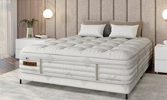 Colchão com Box CMG Lissê Me HSS King 193x203 cm – colchão de 36 cm