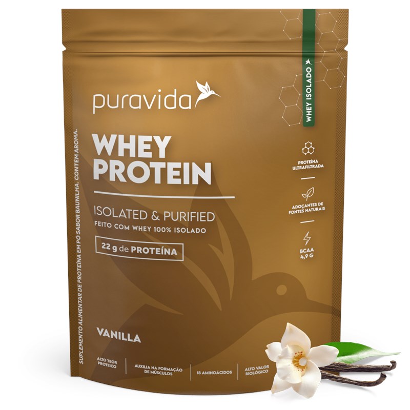 Whey Protein Isolado Refil 450g - Pura Vida - Perfect Health Suplementos