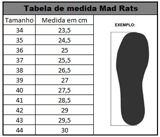 MAD RATS OLD SCHOOL HELL SKULL (acompanha os dois cadarços) - Corre de Rua