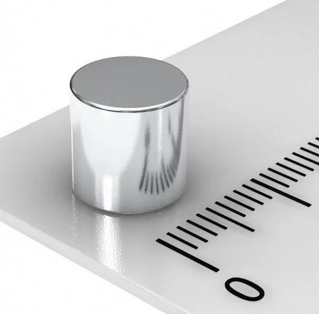 Imã De Neodímio Cilindro 8mm x 8mm - N42 - Super Magnet
