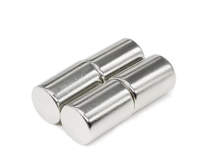 Imã De Neodímio Cilindro 10mm X 15mm - N42 - Super Magnet