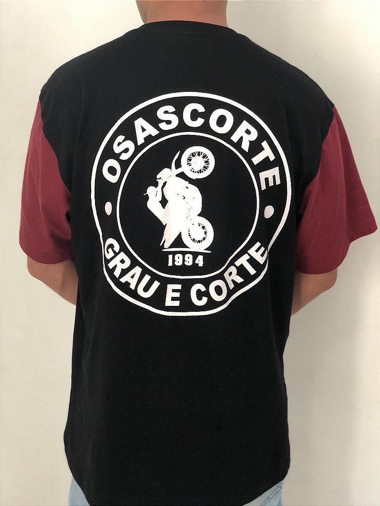 Camiseta OSASCORTE Manga Vinho - Loja Osascorte - Grau & Corte