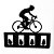 Porta Chaves De Parede Ciclista - Imagem 1