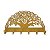 Porta Chaves Árvore da Vida em Ferro Dourada - Imagem 1