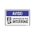 Placa de Sinalização Aviso Identifique-se no Interfone - Imagem 1
