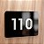 Placa de Acrílico Preto com Números Brancos para Apartamento - 3 Números - Imagem 1