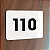 Placa de Acrílico Branco com Números Preto para Apartamento - 3 Números - Imagem 1