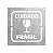 Molde Vazado Stencil Cuidado Frágil Em Chapa 30x30cm - Imagem 1