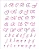 Stencil Alfabeto Manuscrito 1.90Cm - 20x25cm - Imagem 2