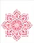 Stencil Mandala Flor Oito Pontas - 20x25cm - Imagem 2