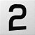 Número 2 de Acrílico 15cm de Altura - Imagem 1