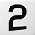 Número 2 de Acrílico 15cm de Altura - Imagem 2