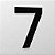 Número 7 de Acrílico 15cm de Altura - Imagem 1