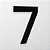 Número 7 de Acrílico 15cm de Altura - Imagem 2